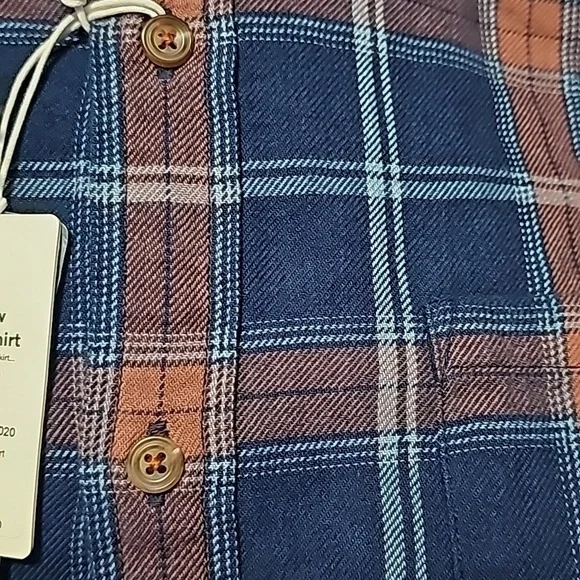 MARINE layer classic fit LS indigo twill shirt